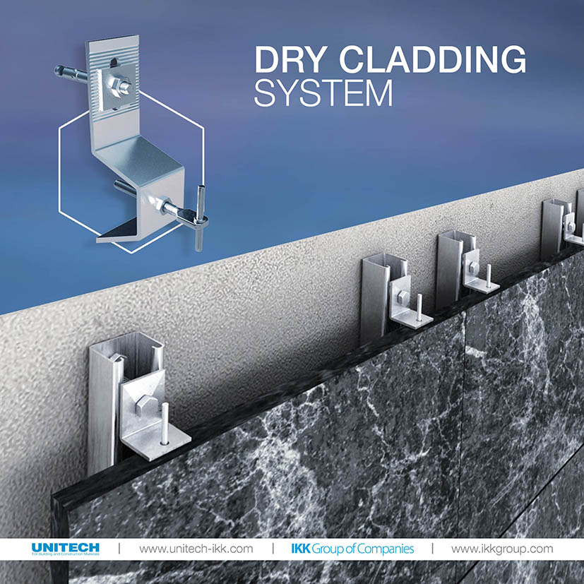 Dry Stone Mechanical Cladding Fixation System