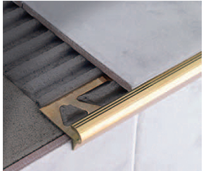 Decorative Stair Nosing Profile In Aluminium or Brass