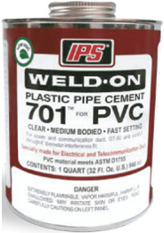 Weld-On Plastic Pipe Cement