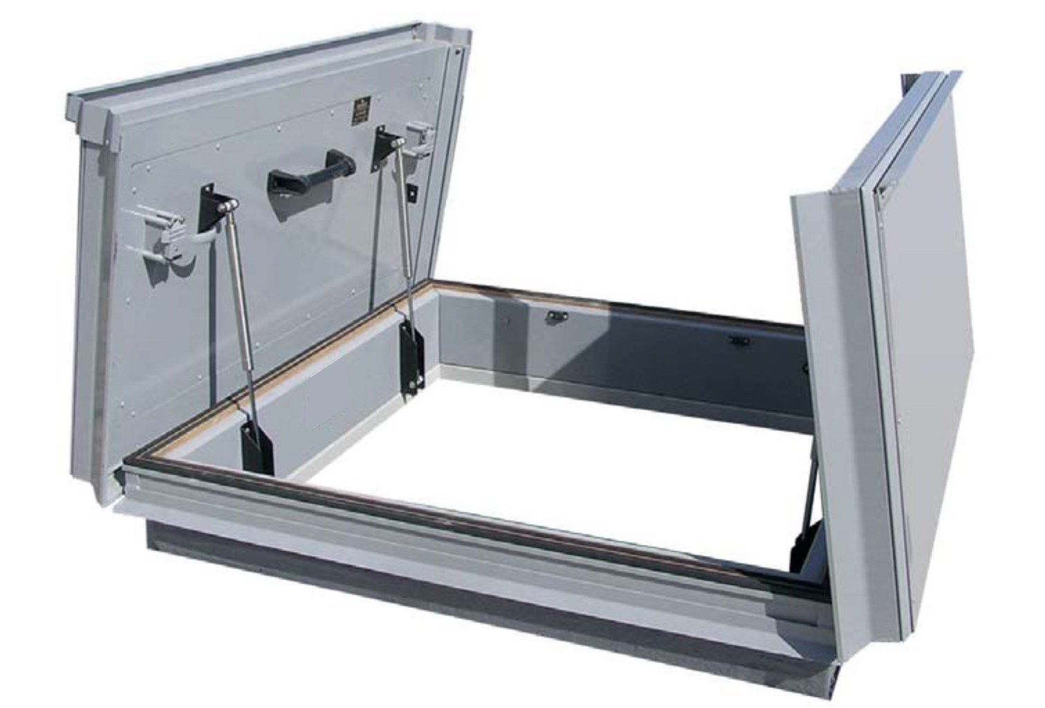 Graphite Grey Metal Access Panel / Inspection Hatch With Lock & Key - Service Door For Walls, 26mm Depth (Prostko LTD)